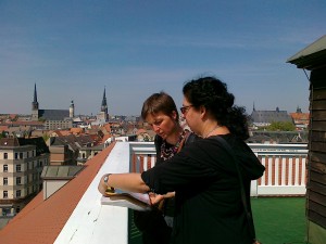 Dachaussicht des Waisenhauses/ Franckesche Stiftungen